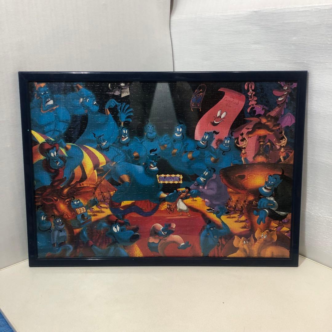 【超美品‼️】アラジン ジーニーの変身コレクション　ジグソーパズル 額付き 完成