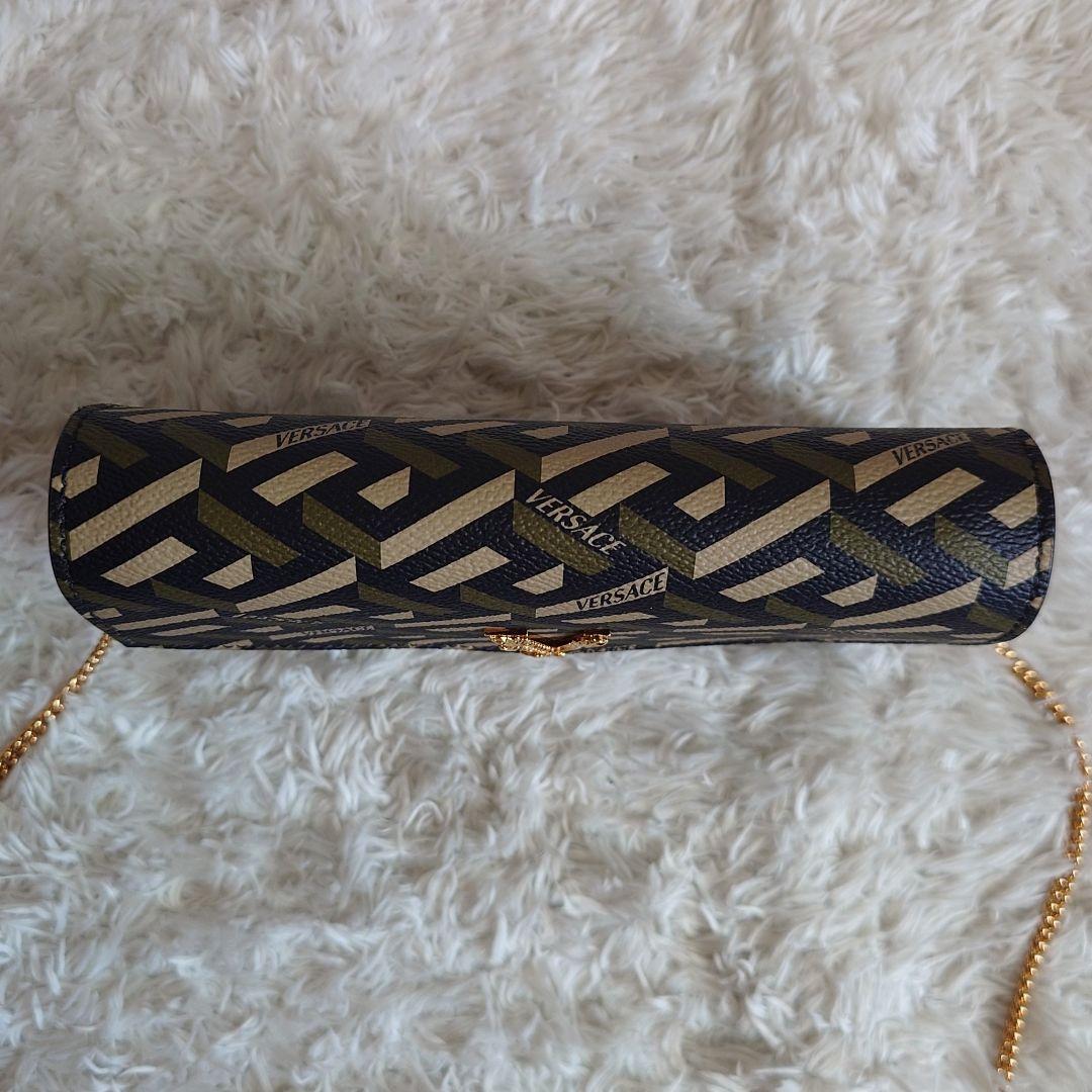 美品 2way ヴェルサーチ ヴィルトゥス ラ グレカ ショルダーバッグ レザー