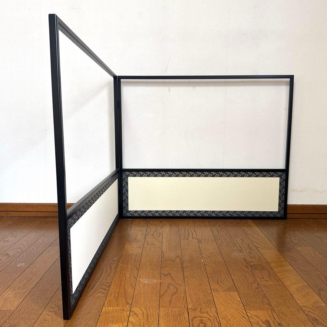 茶道具　風炉先屏風　利休梅　長谷川寛州　自画賛浜松画　「 和心 」