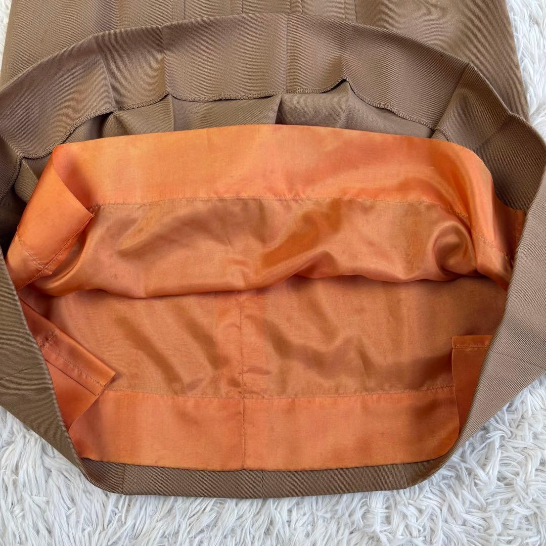 CELINE スカート トリオンフ 金ボタン ロゴ チェーン プリーツ