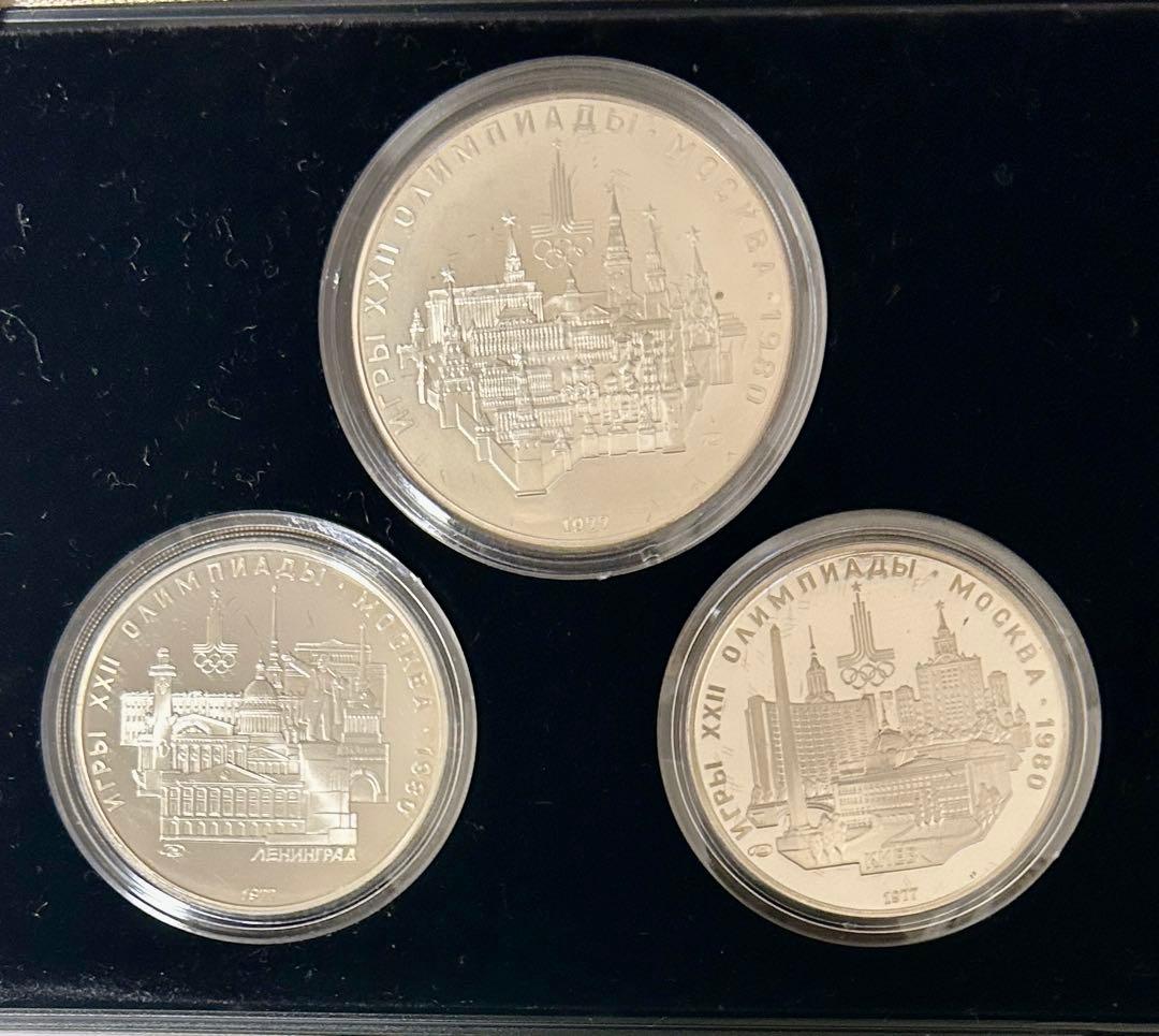 1980年　モスクワオリンピック記念銀貨　6枚セット　証明書付き