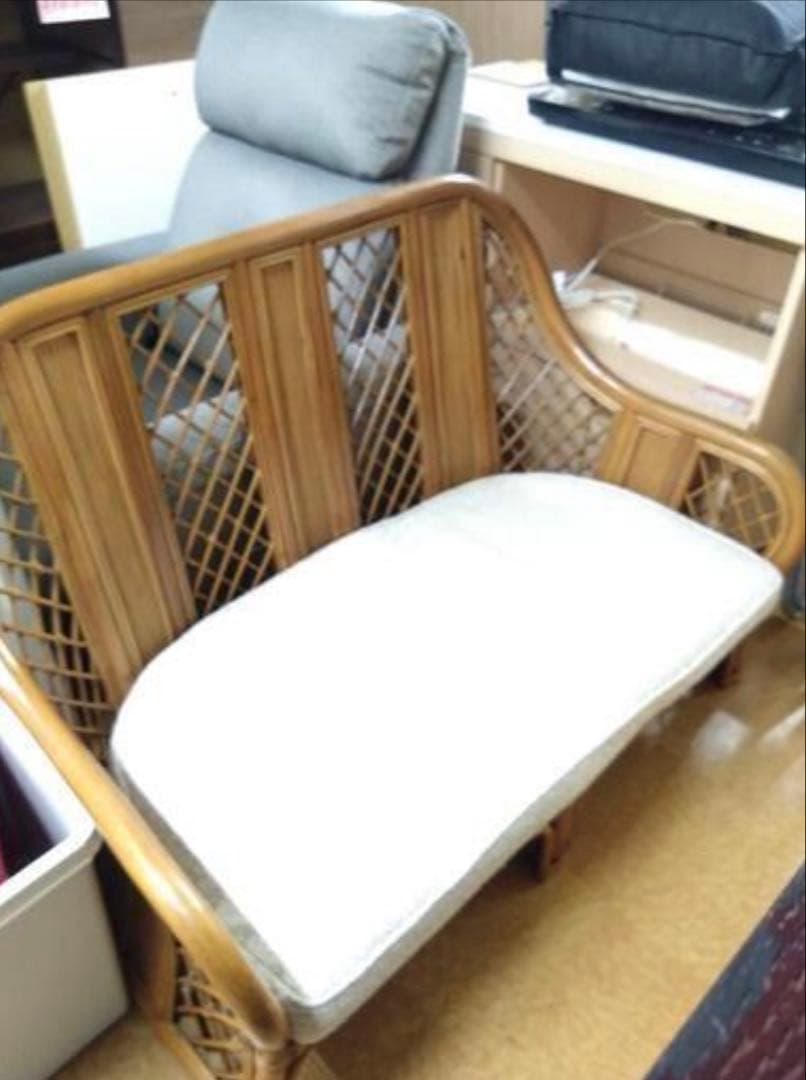 激安☆人気のラタン（籘） ソファー ベンチ椅子☆