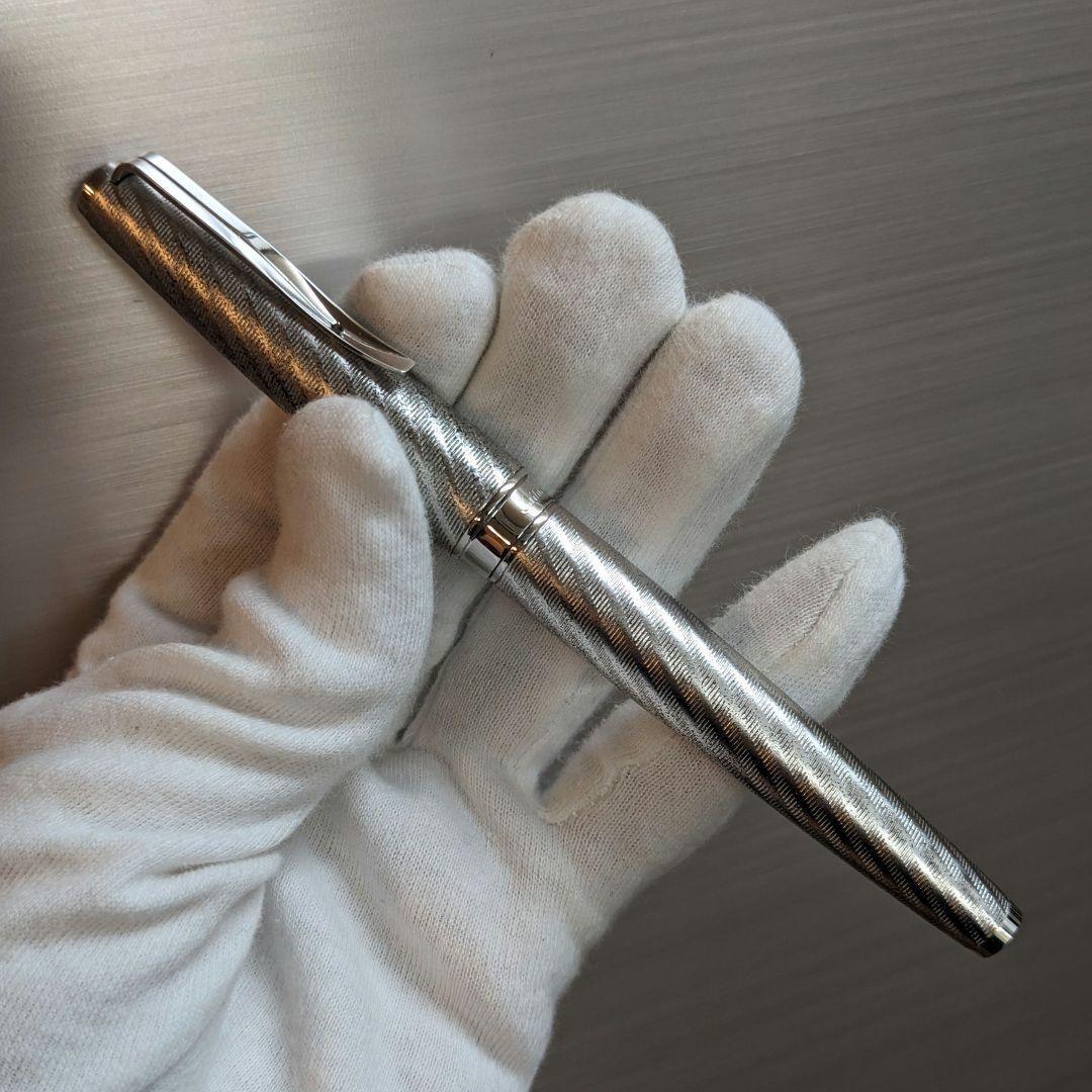 Sailor 18K スターリングシルバー軸 万年筆 稀少品