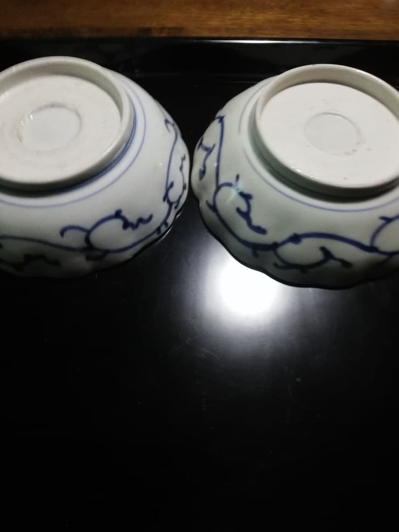 (古伊万里)蛸唐草2枚