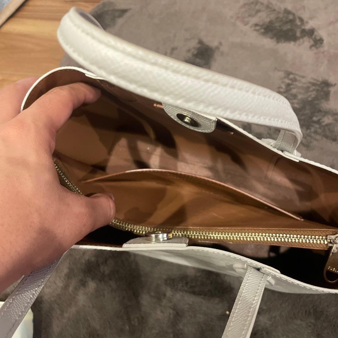 FURLA フルラ ヴィットリアM グレージュ グレー ハンドバッグトートバッグ