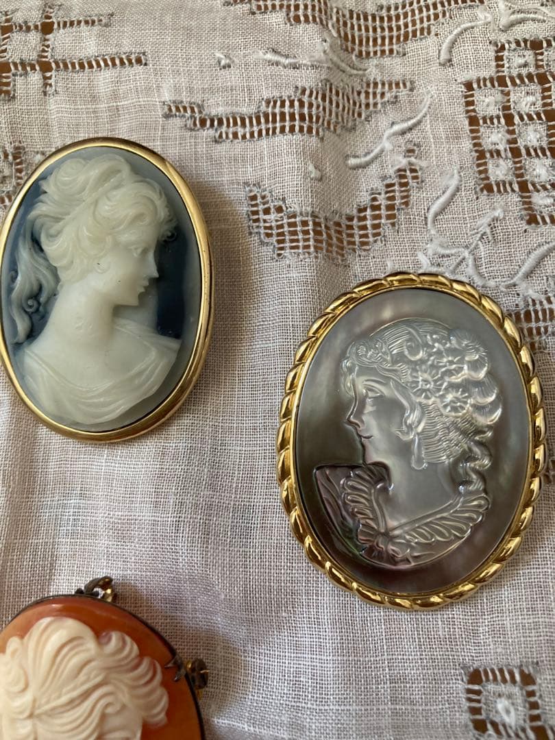 カメオ　cameo ブローチ ペンダントトップ アクセサリー　まとめて