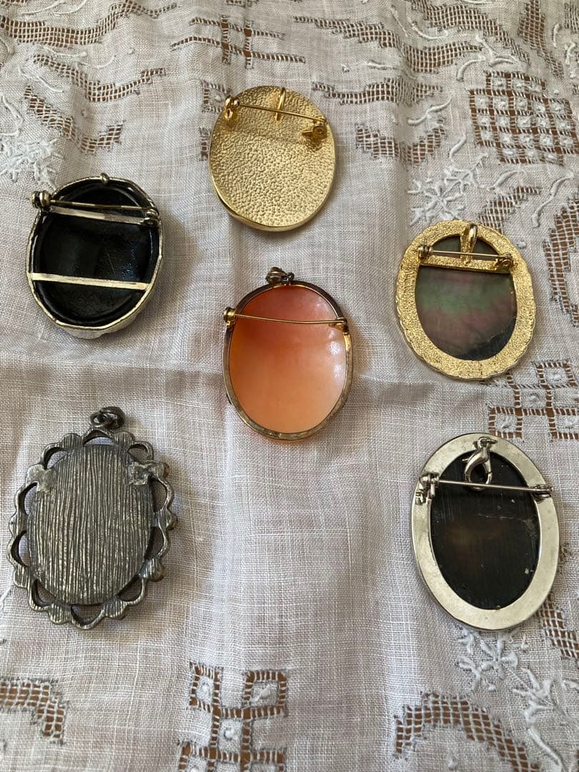 カメオ　cameo ブローチ ペンダントトップ アクセサリー　まとめて