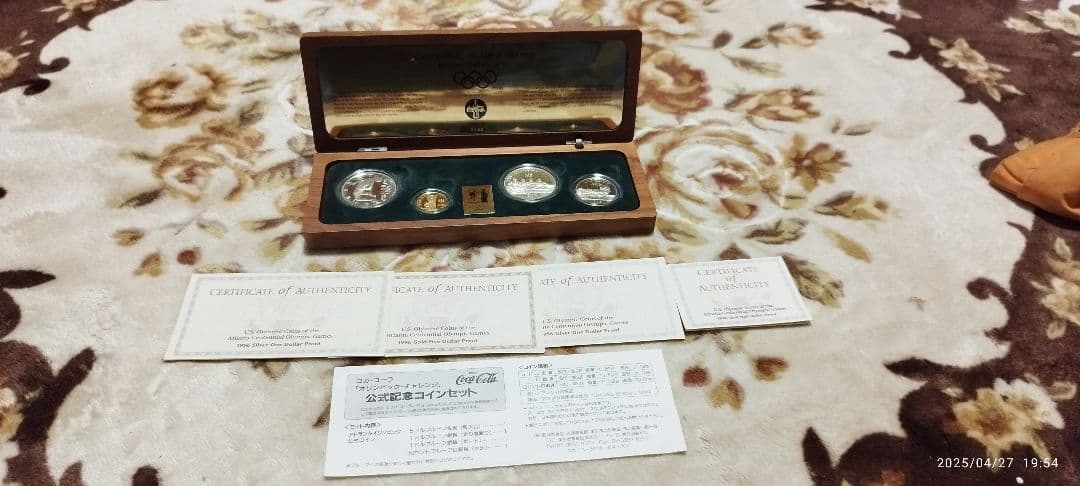 アトランタオリンピック コカコーラ 記念セット 非売品　証明書付き