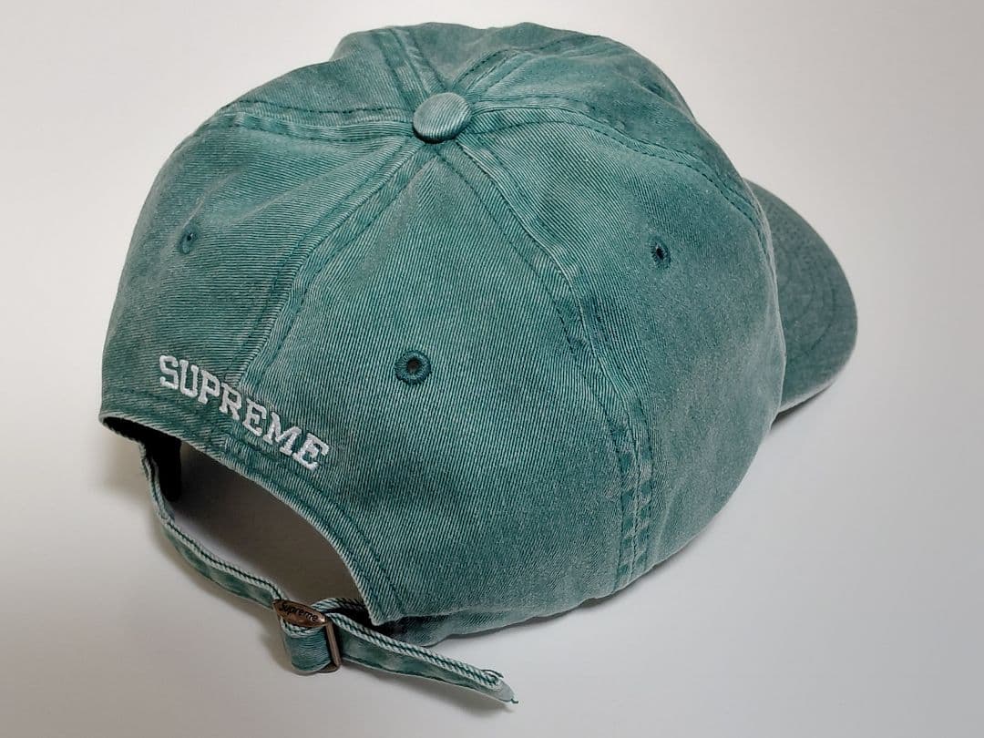 極美品　Supreme　Pigment　S Logo　6-Panel　Green