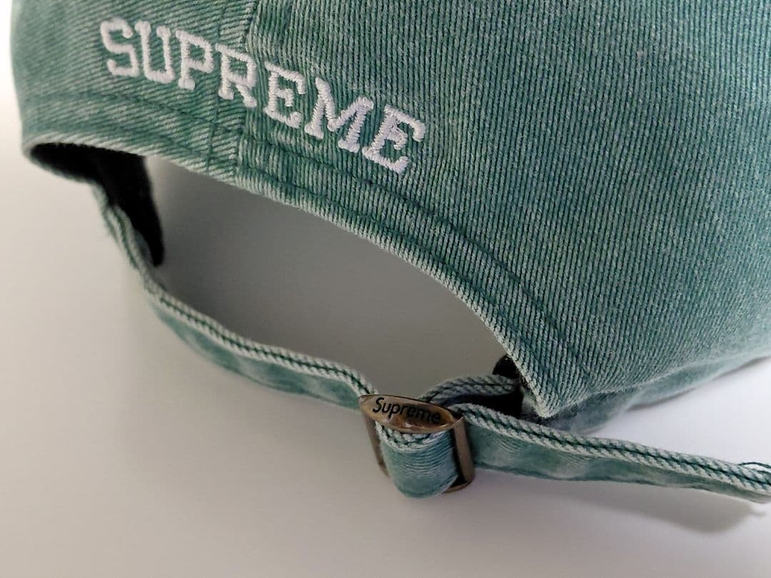 極美品　Supreme　Pigment　S Logo　6-Panel　Green