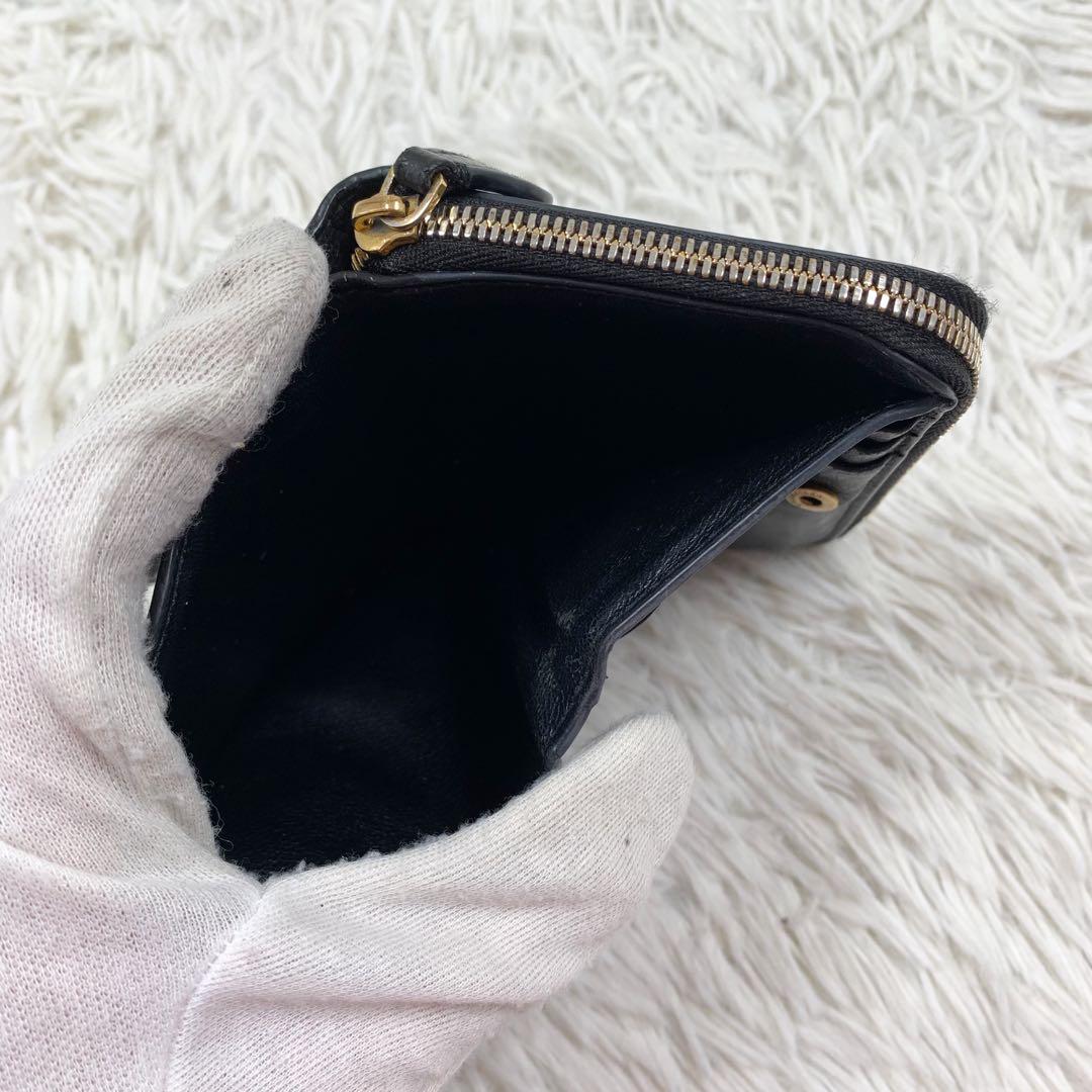 【✨美品✨】バレンシアガ 二つ折り財布 エブリデイ ジップウォレット ブラック