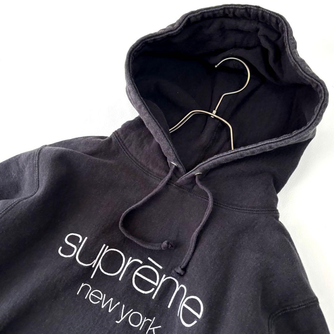 【17ss】シュプリーム Classic logo foodie パーカー M