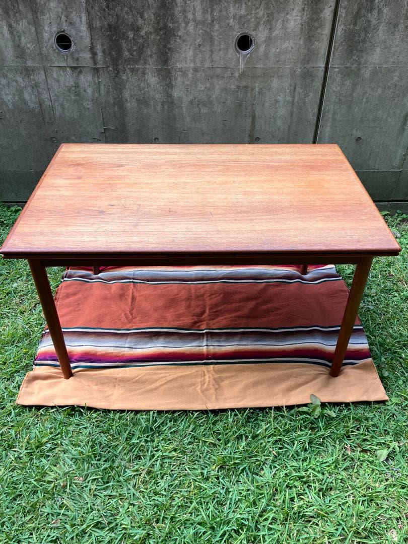 北欧 ビンテージ デンマーク チークエクステンションダイニングテーブル