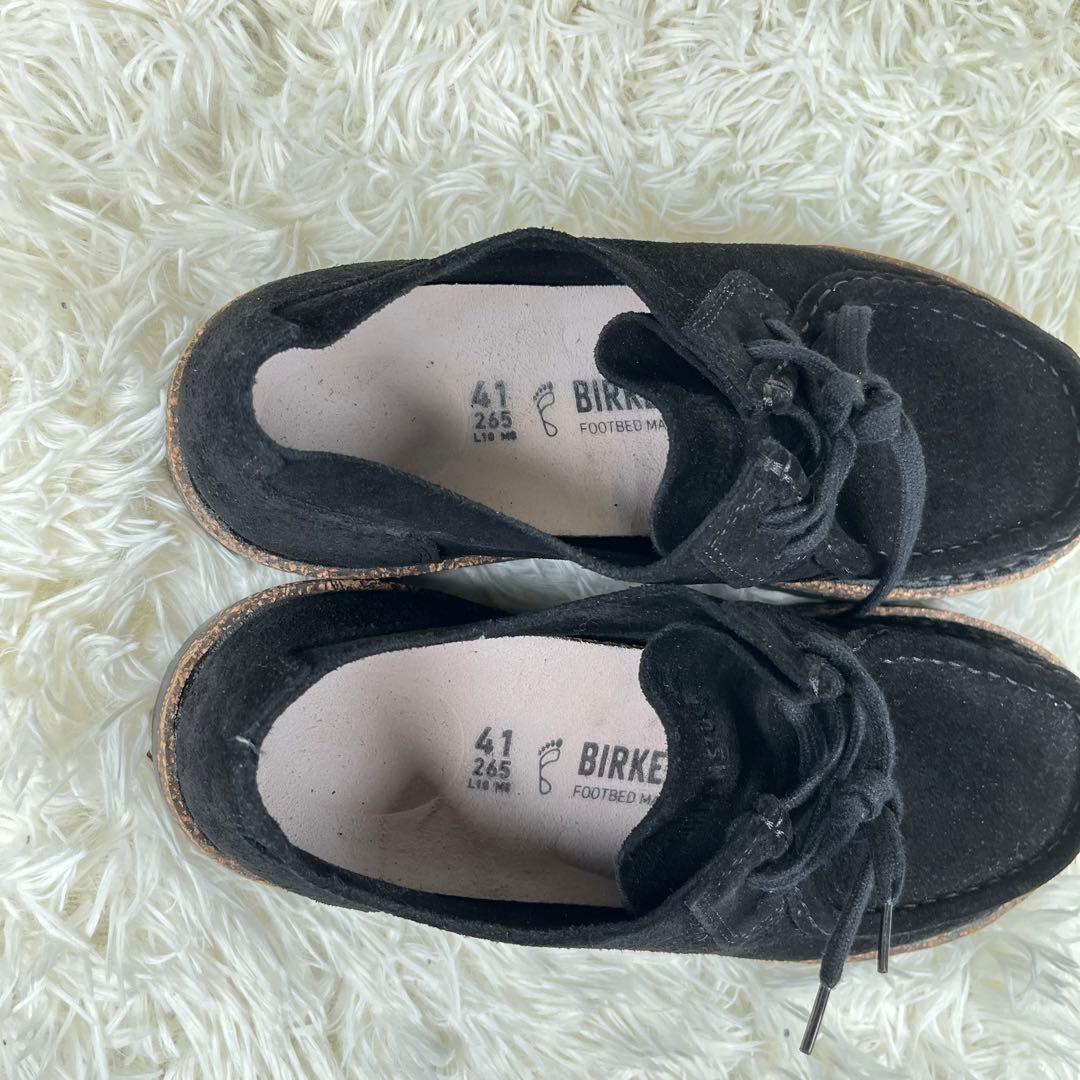 極美品 BIRKENSTOCK　PASADENA  MEN Ⅲ　ブラックスエード