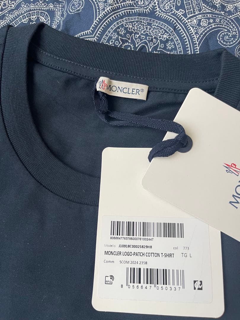 MONCLER Tシャツ Lサイズ ネイビー