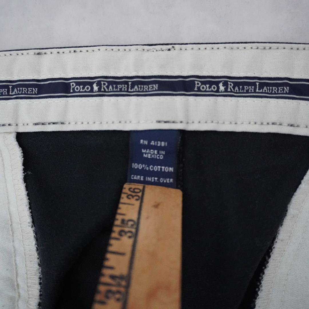 【90s】poloralphlaurenラルフローレン ポロチノブラックw32