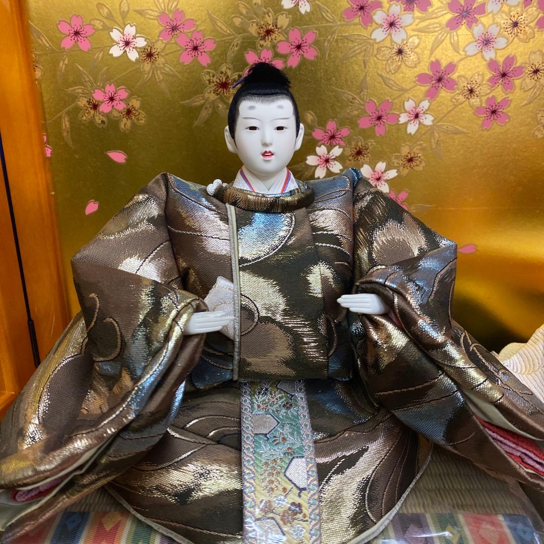 雛人形セット 桜模様 大きめ