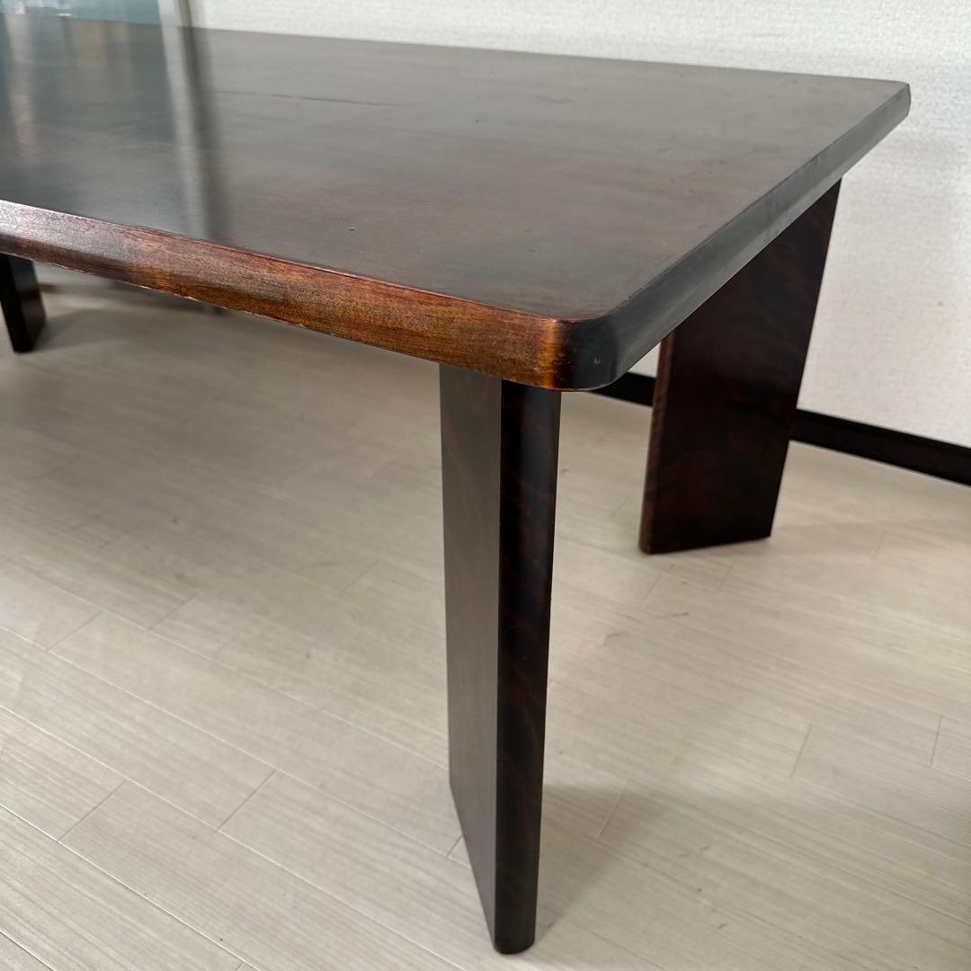 北海道民芸家具 樺材 無垢材 ダイニングテーブル 食卓テーブル 6人掛け i4※