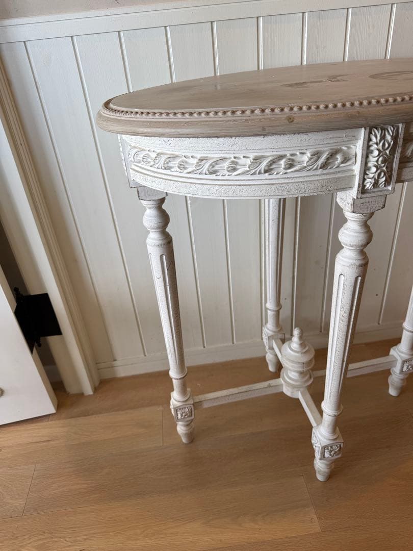 サラグレースSGDサイドオーバルテーブルフローラマスティック　サイドテーブル