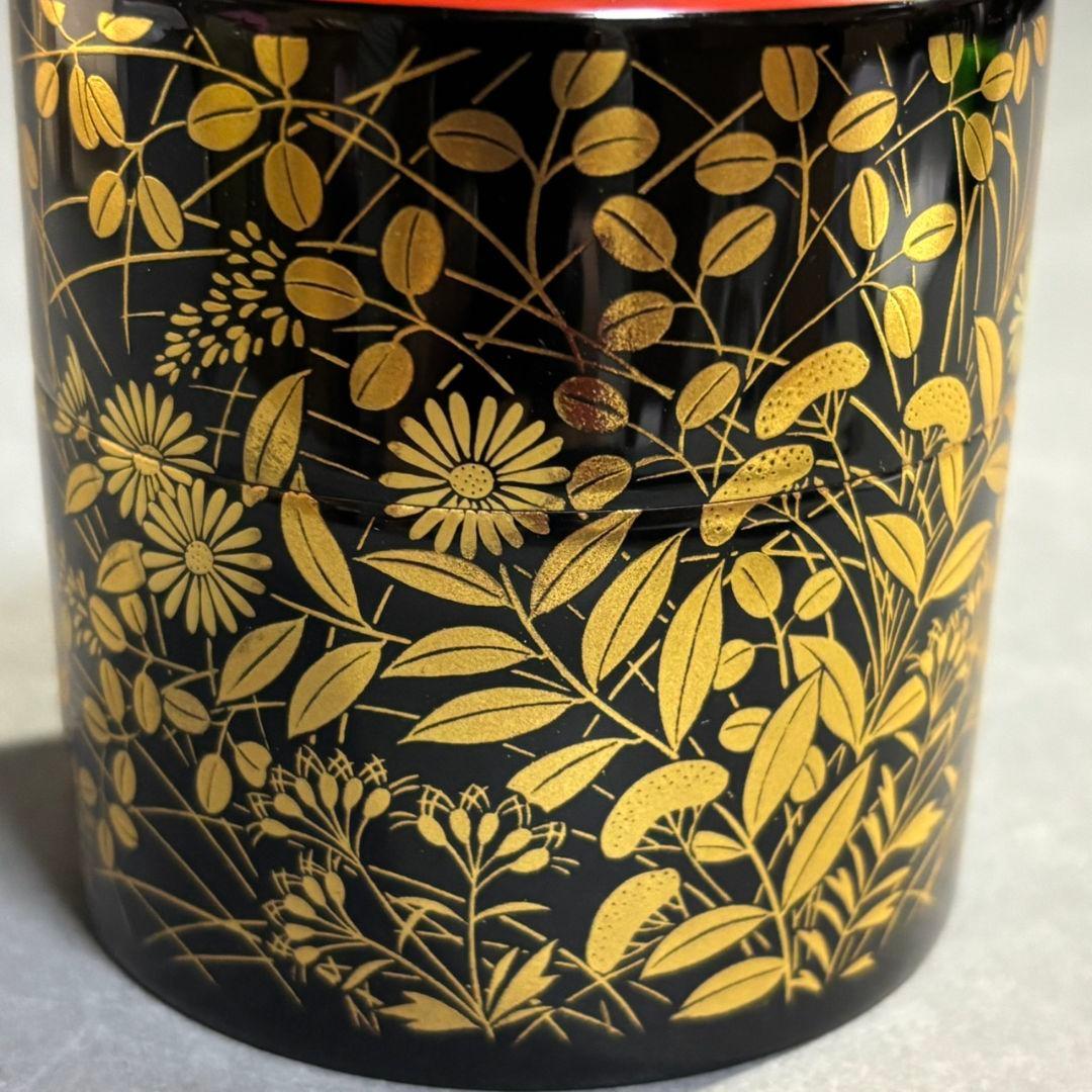 茶道具　和田寿峰　菊桐秋草蒔絵　茶器　共箱