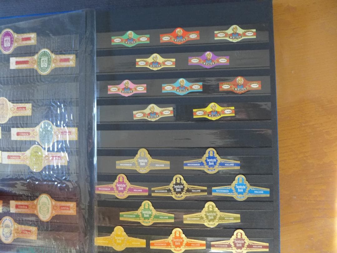 【未使用】’50～’60年代頃　ビンティージ　シガーバンド 282枚　ファイル入