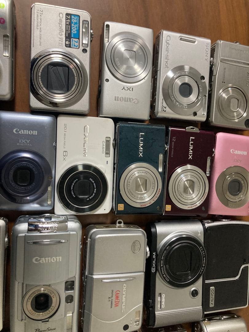 デジカメまとめ売り30台Canon/Nikon/LUMIX/EXILIM/IXY