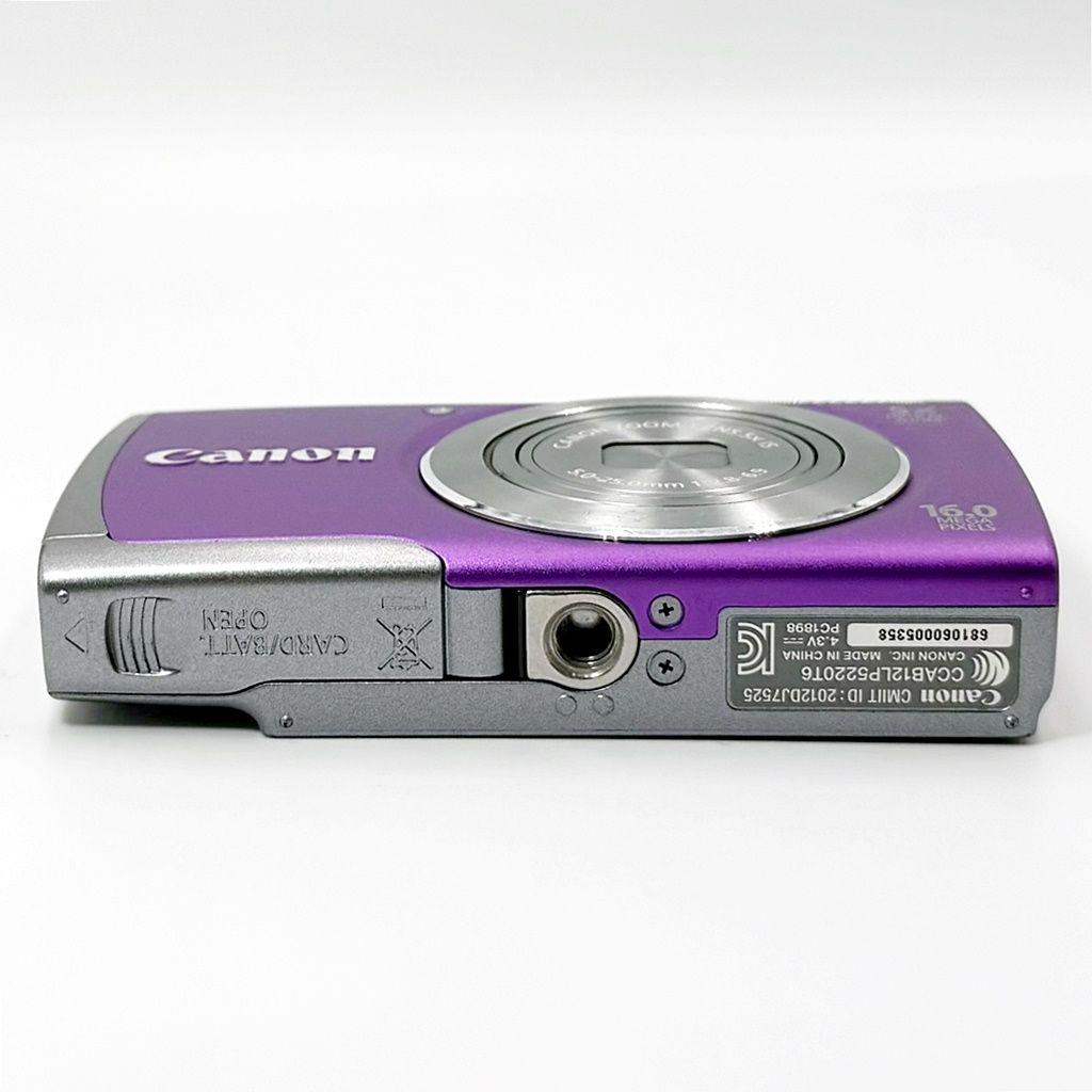 キヤノン PowerShot A3500 IS パープル コンデジ カメラ 中古