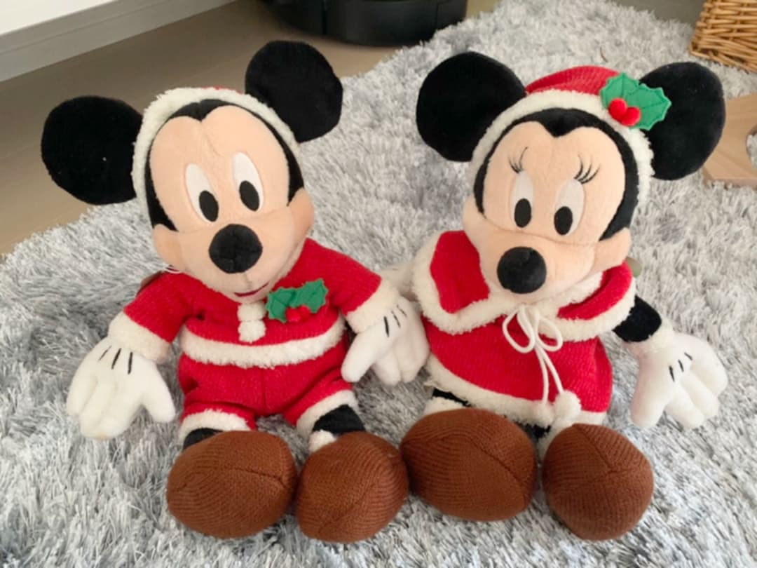 2000年限定♡サンタverミッキー&ミニー♡ぬいぐるみセット♡クリスマス♡