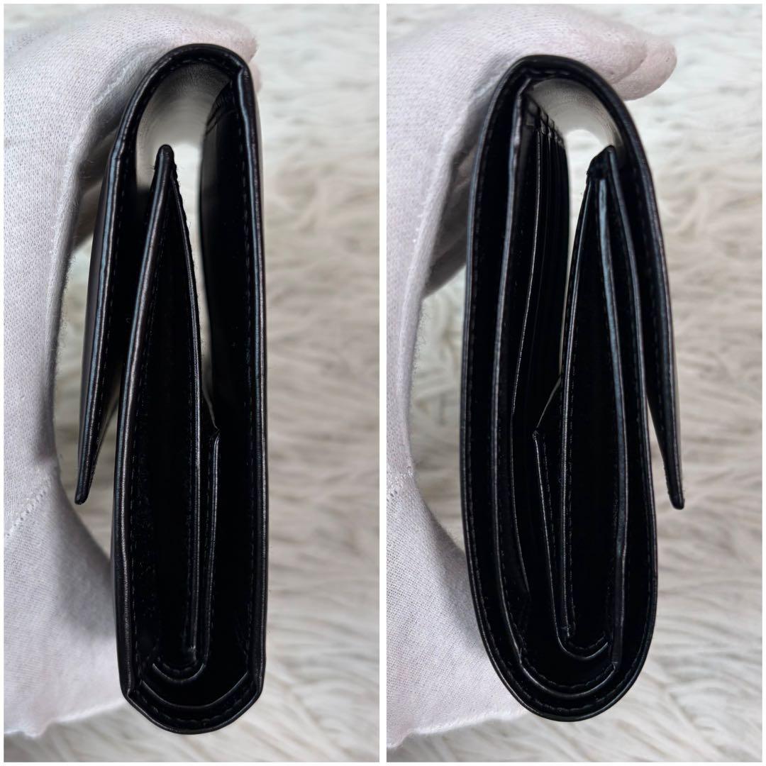 新品未使用品/付属品有✨Cartier 三つ折り 財布 パンテール　金具 黒