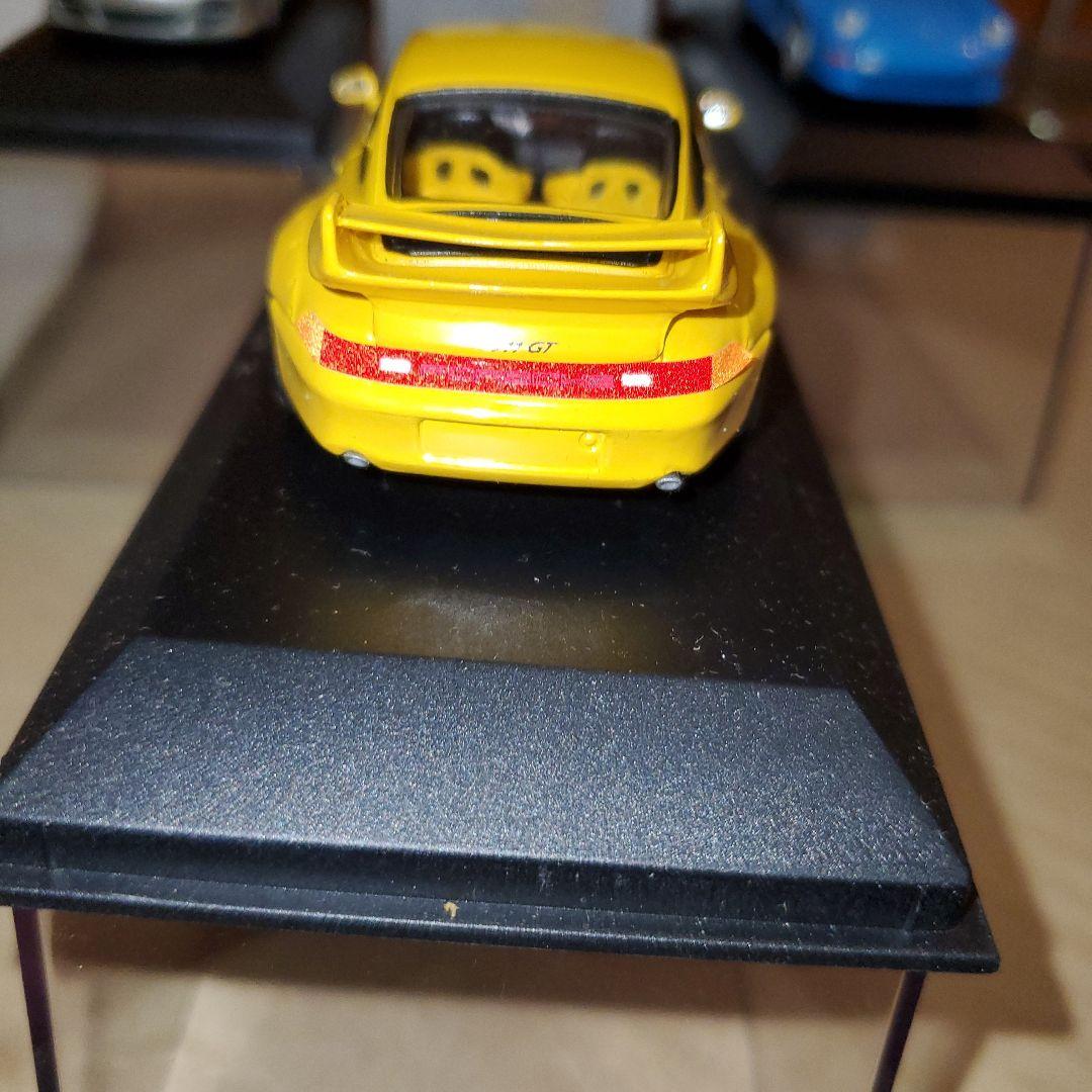 ポルシェ911 GT 2 ミニカー 3台セット、イエロー、ブルー、シルバー、