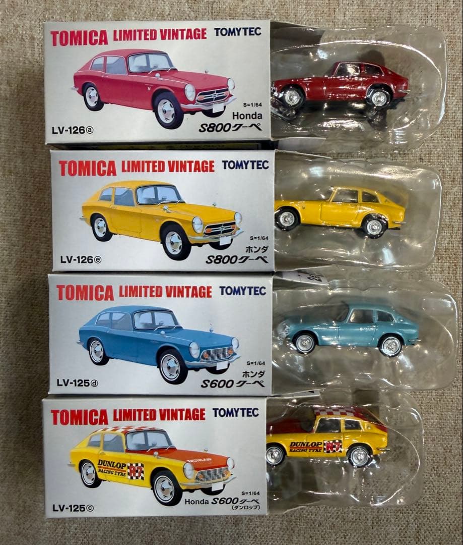 トミカリミテッドヴィンテージホンダ S800 S600 LV-125,126