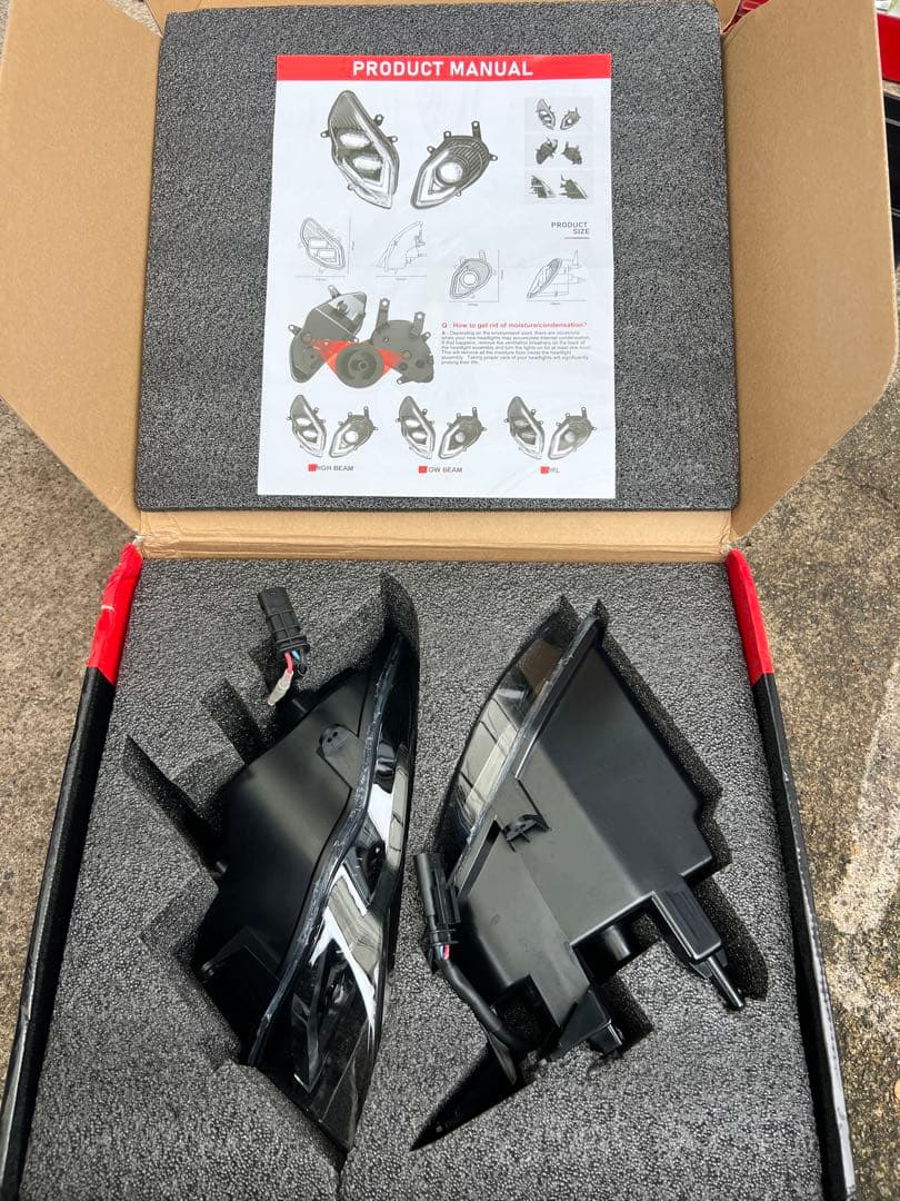 s1000rr カスタムヘッドライト 15~18年