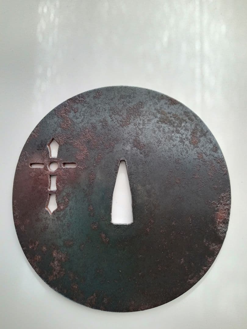 刀匠鐔（キリシタン鍔）　江戸時代初期