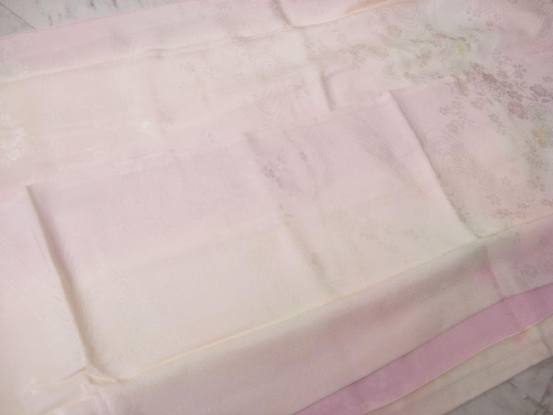 振袖フルセット　牡丹手刺繍と絞り染め　銀彩 やまと誂製　L7