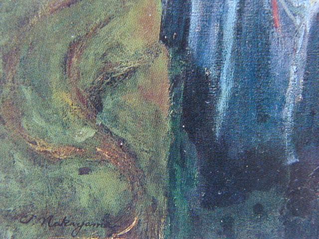 中山忠彦、窓辺、希少な画集より、新品高級額・額装付、状態良好