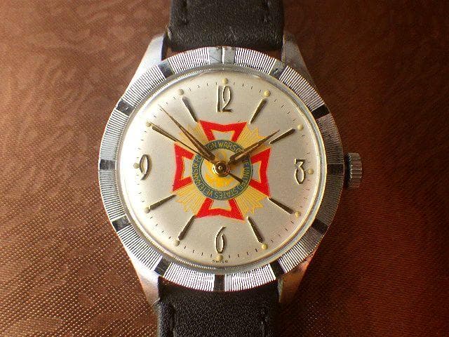 【1960-70s】VFW 米国海外戦役軍人会 スイス製 ヴィンテージ手巻腕時計
