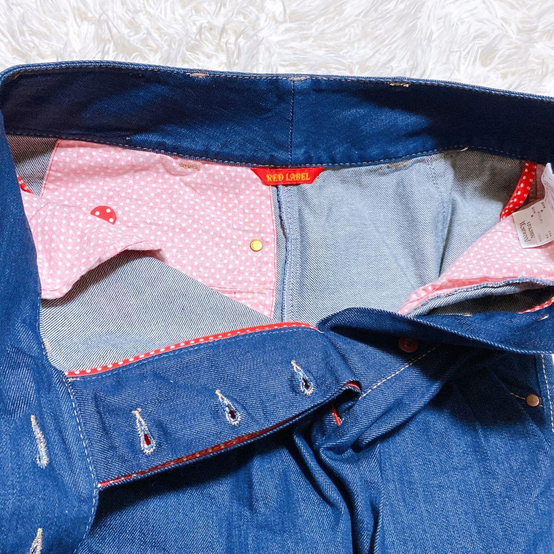 美品☆ヴィヴィアンウエストウッド　サルエルパンツ　オーブ　変形　インディゴ　水玉