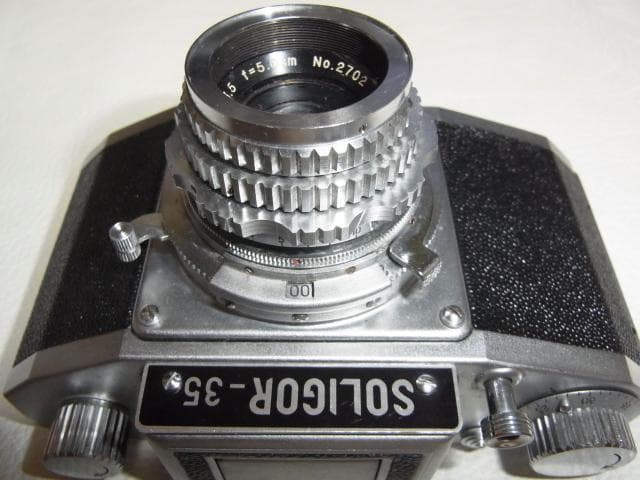 極希少昭和30年頃 日本初一眼レフ■完動品 ソリゴール35 ファーストフレックス