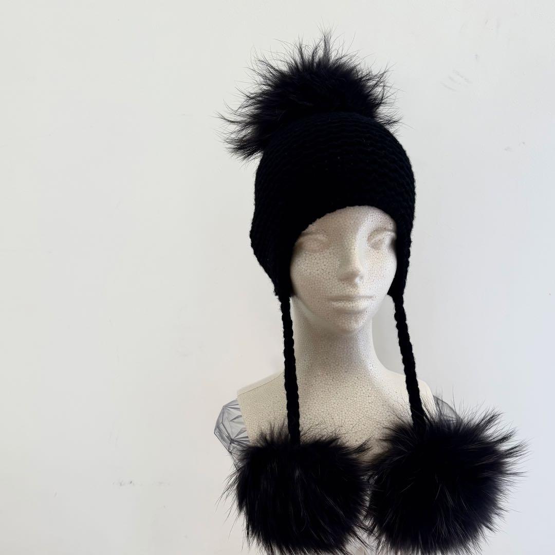 インヴェルニINVERNI 3ツポンポンニット帽