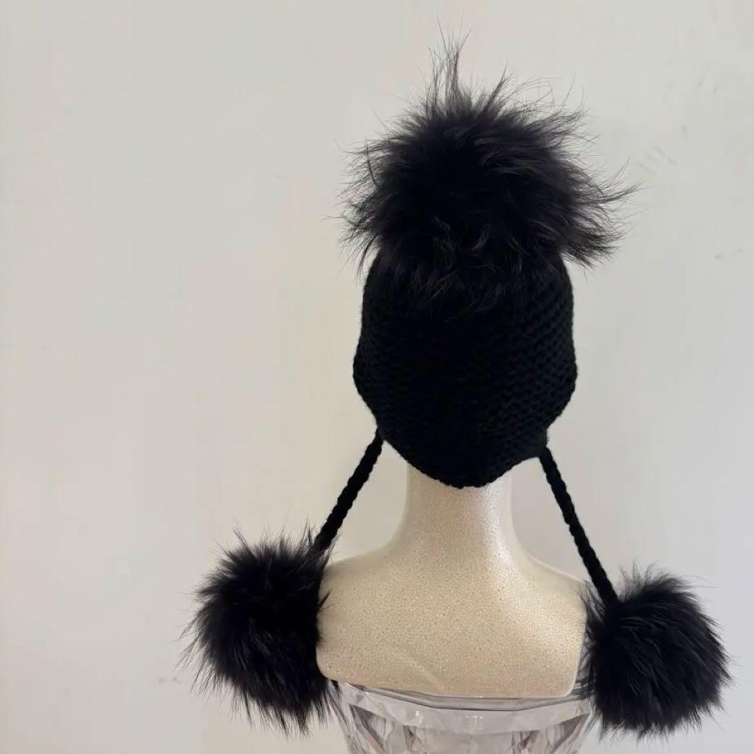 インヴェルニINVERNI 3ツポンポンニット帽