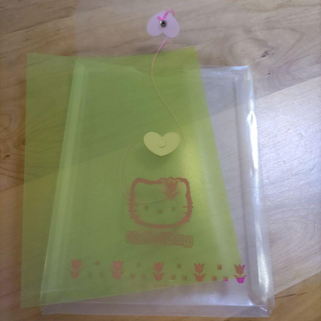 【平成レトロ】チューリップキティ　クリアファイル　ご当地メモおまけ　ハローキティ