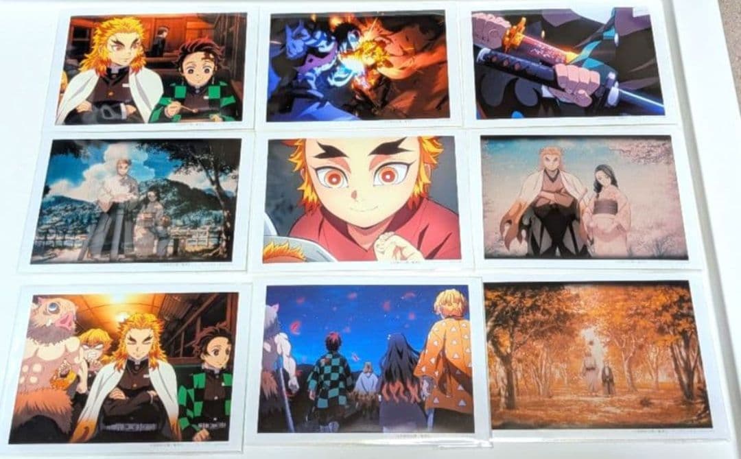 【新品】鬼滅の刃 無限列車編 オープニング エンディング ブロマイド 9点セット
