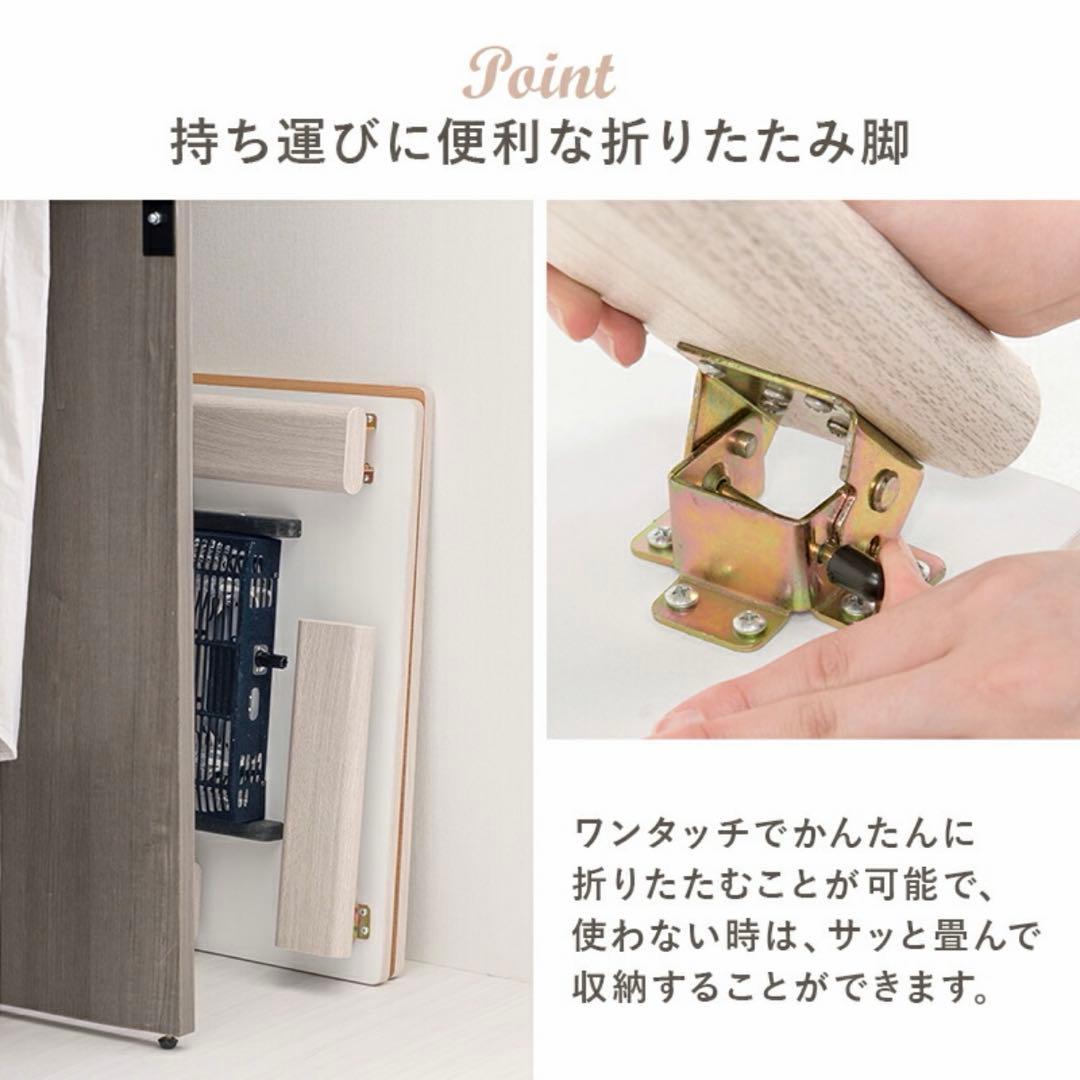 【新品】折りたたみこたつテーブル【キューブ】正方形 幅60cm リバーシブル天板