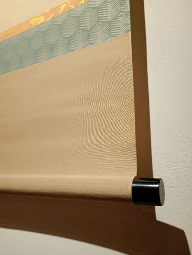 【茶道具】大徳寺西垣宗典和尚筆 兜の絵画賛 「丈夫意気高五月天」軸C102