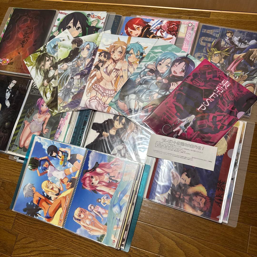 日*5様 SAO ハルヒ　けいおん　とある　等　クリアファイル　クリアシート　セ