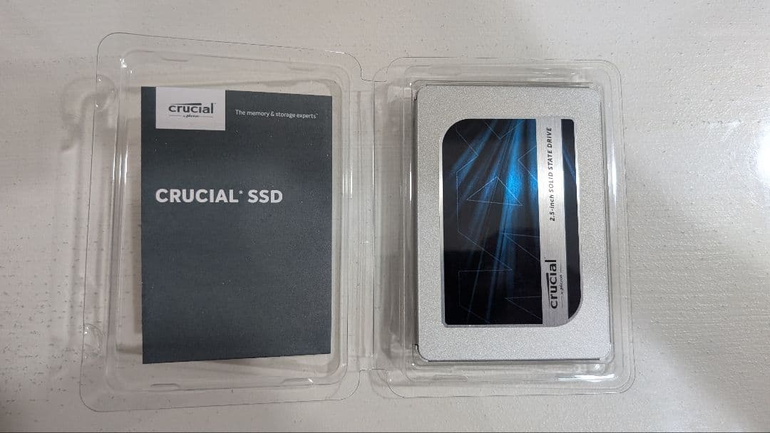 【使用10時間】crucial MX500 1TB SSD