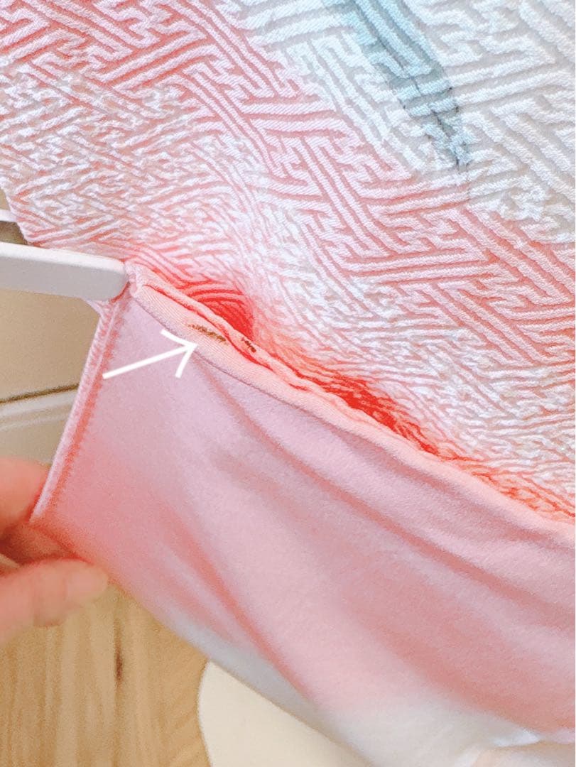 20日まで　訪問着　フルセット　辻が花　裄66 卒業式入学式M L 袋帯　ピンク