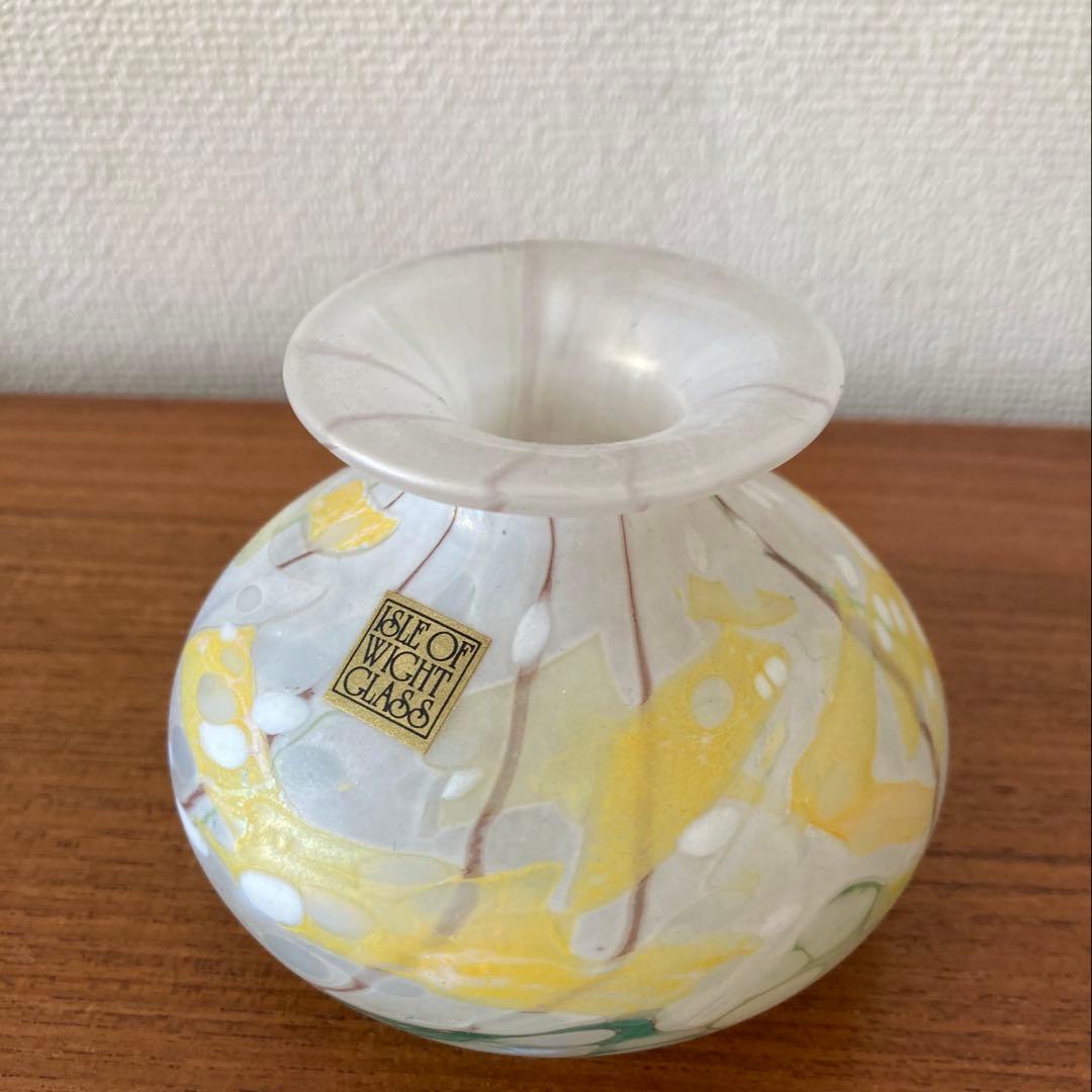 ◆ Isle of wight studio glass 花瓶 ビンテージ ◆