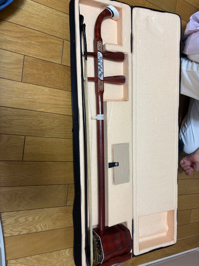 二胡 木製 六角形ボディ 専用ケース付き