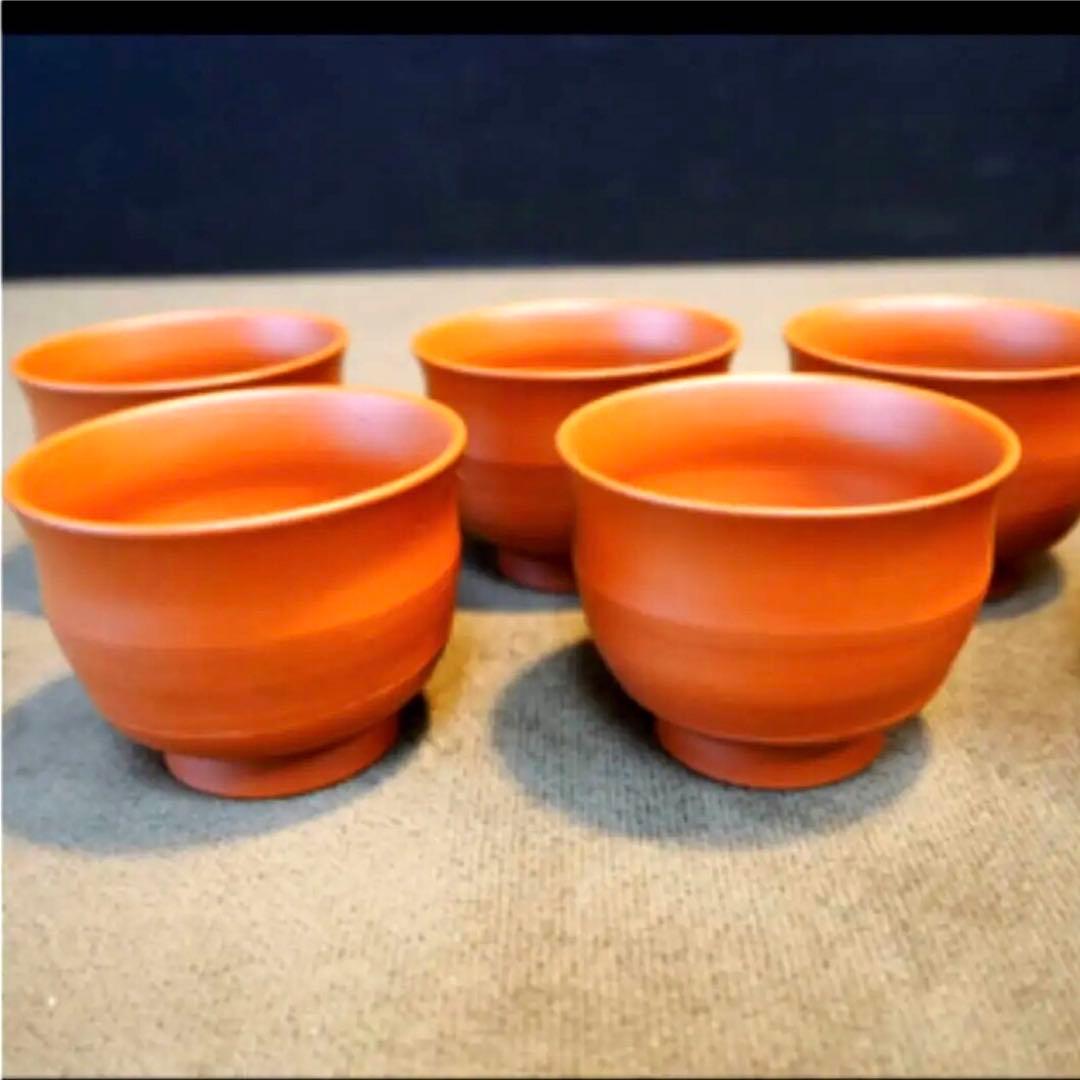 村越　風月　常滑名工 村越風月　横手　湯呑　さまし　朱泥 急須 茶注 煎茶道具